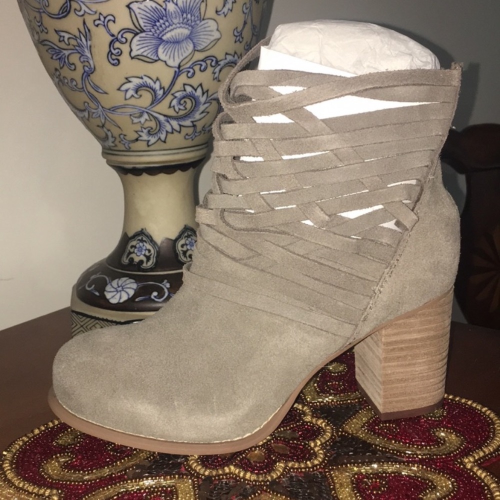 Taupe booties